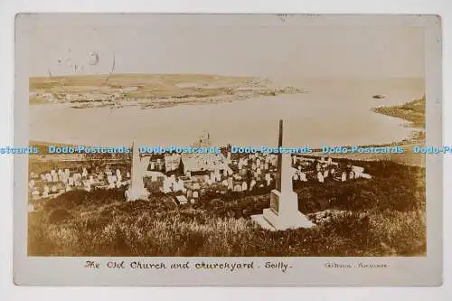 C026966 Scilly The Old Church and Churchyard Gibson