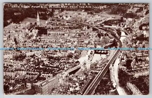 R755002 Bath River Avon and G W Railway from the Air Photochrom Co Ltd Aircraft