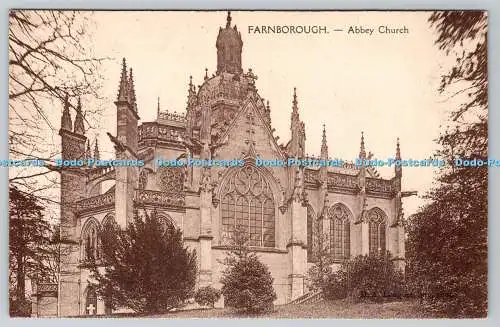 R755026 Farnborough Abbey Church Postkarte