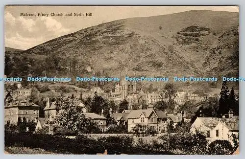 R755041 Malvern Priory Church and North Hill Tilley and Son 1914