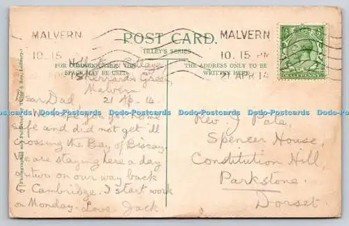 R755041 Malvern Priory Church and North Hill Tilley and Son 1914