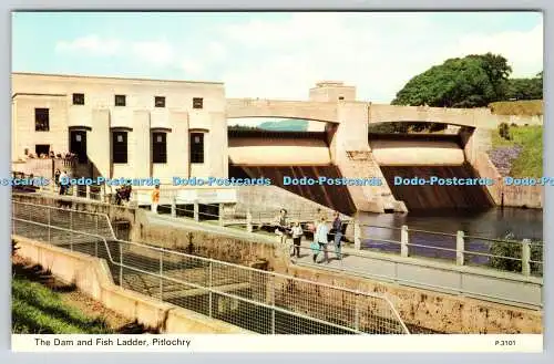 R755099 Pitlochry The Da and Fish Ladder E T W Dennis and Sons Ltd Photocolour