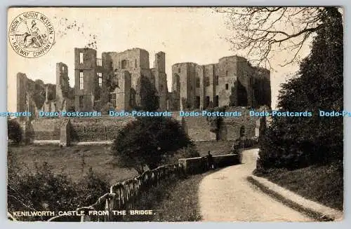 R755117 Kenilworth Castle from the Bridge 1905