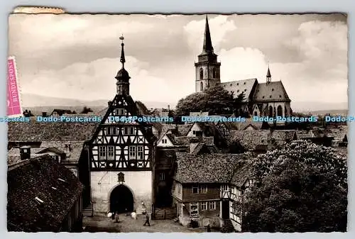 R755171 Oberursel im Taunus Altes Rathaus mit Kath Kirche Gebr Metz 1961