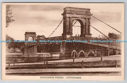 R755197 Nottingham Hängebrücke Postkarte