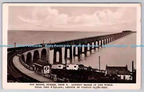 R755269 Tay Bridge Dundee von S Längste Brücke der Welt Davidson Echtfoto