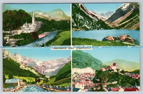 R755306 Souvenir des Pyrenees La Basilique et la Grotte La Vierge de la Grotte P