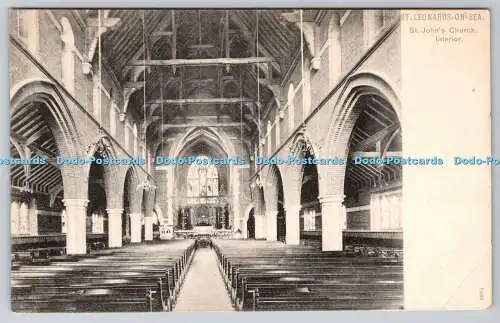 R755312 St Leonards on Sea St John Church Interior Pictorial Stationery Co Ltd P