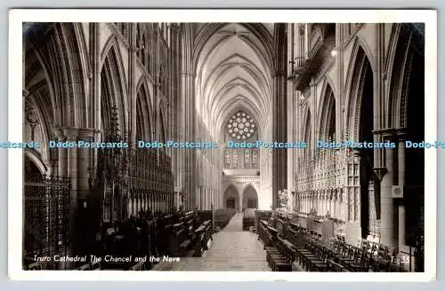 R755316 Truro Kathedrale Der Chor und das Kirchenschiff Frank Grattan Penpol Postkarten