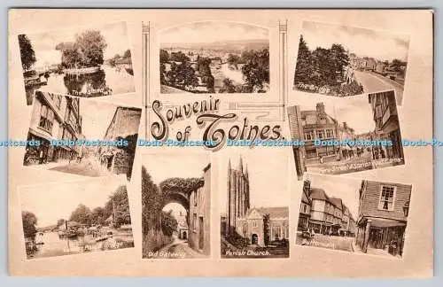 R755327 Souvenir Totnes Fore Street Old Gateway Parish Church Butterwalk F Fr