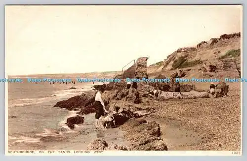 R755344 Southbourne On the Sands Looking West Photochrom Co Ltd