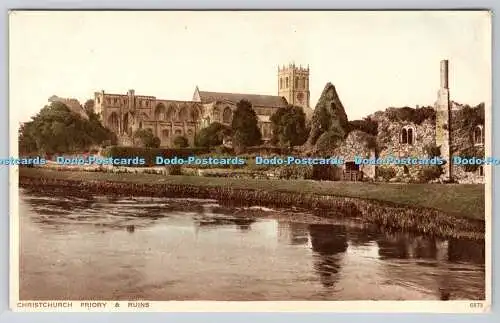 R755347 Christchurch Priory and Ruins Photochrom Co Ltd