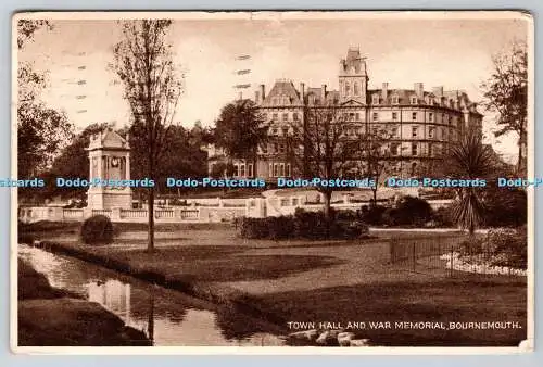 R755353 Bournemouth Town Hall and War Memorial 1927