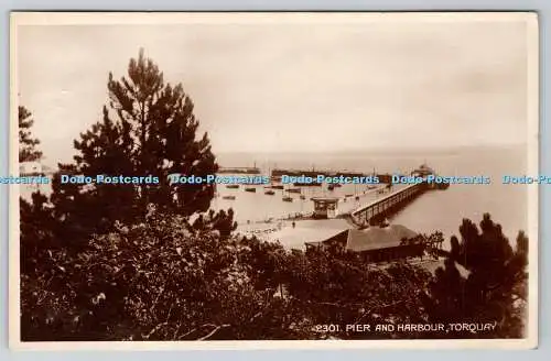 R755426 Torquay Pier and Harbour J Salmon RP 927