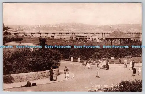 R755427 Paignton Green Pier and Bandstand 1927