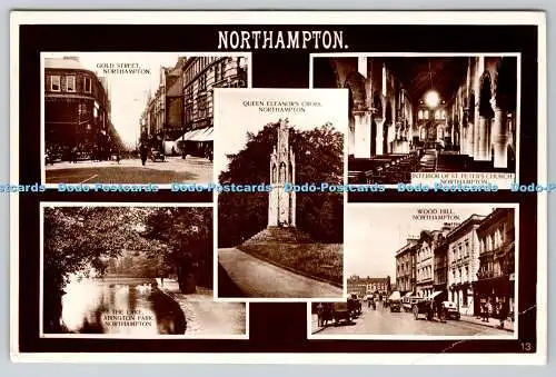 R755431 Northampton Queen Eleanor Cross Gold Street Interior of St Peter Church