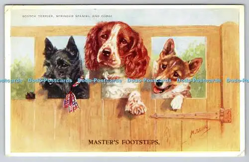 R755436 Master Footsteps Scotch Terrier Springer Spaniel und Corgi Valentine und