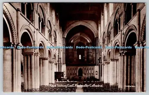 R755451 Rochester Cathedral Nave Looking East T Ash and Sons 1911