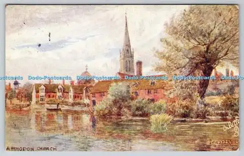 R755490 Berkshire Abingdon Kirche Raphael Tuck und Söhne Oilette Postkarte 7524 19