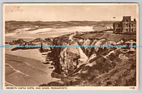 R761924 Perranporth Droskyn Castle Hotel and Sands J Salmon Sevenoaks