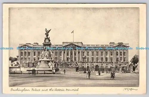 R761972 Buckingham Palace and the Victoria Memorial Tuck