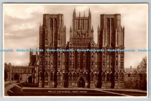 R760836 Wells Cathedral West Front T W Phillips City Studio Wells Somerset Frith