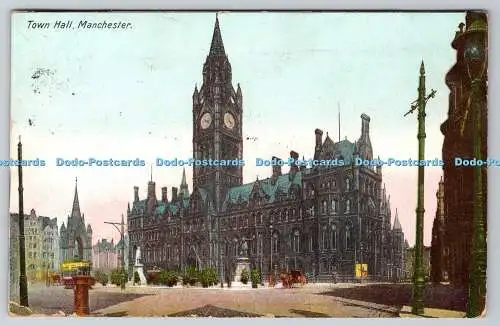 R760839 Manchester Town Hall Postkarte