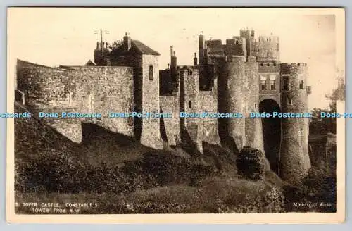 R760861 Dover Castle Constable Tower From N W Ministry of Works Crown 1949