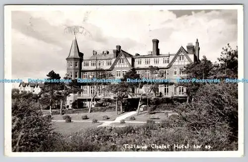 R762005 I W Totland Chalet Hotel H K Merwood Freshwater PM Bexleyheath Kent 1955