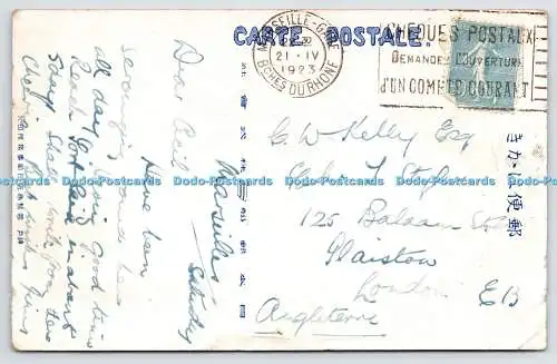 R760874 N Y K S S Katori Maru PM Marseille Gare Bches Du Rhone 1923