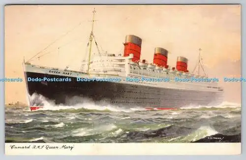 R762018 Cunard R M S Queen Mary Postkarte