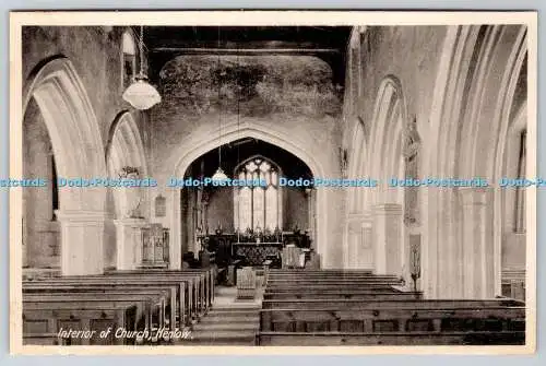 R760880 Henlow Innenraum der Kirche Postkarte