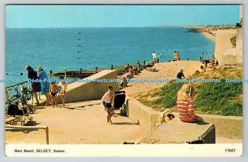 R762051 Sussex Selsey West Beach D V Bennett Lenham Kent Foto Ansicht PM Chicheste