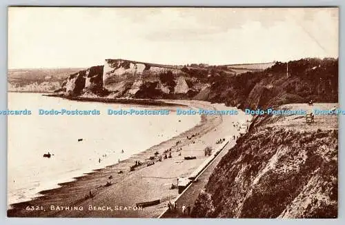 R760921 Seaton Bathing Beach J Salmon Sevenoaks England