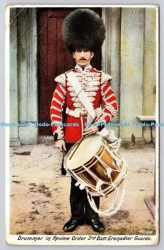 R760991 Drummer in Review Order 3rd Batt Grenadier Guards A and G Taylor Orthoch