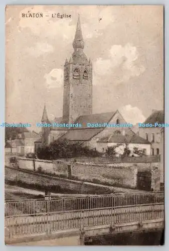 R756273 Blaton L Eglise R Detournay 1918