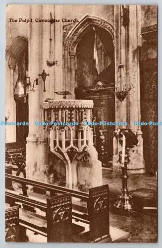 R756279 Cirencester Church The Pulpit W Dennis Moss Cecily Serie 1915