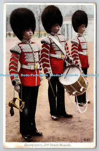 R761033 Drummers 2nd Scots Guards A and G Taylor Orthochrome Series 1910