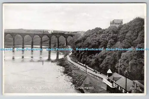 R762266 Berwick Upon Tweed Tweedside and Royal Border Bridge Valentine Silveresq