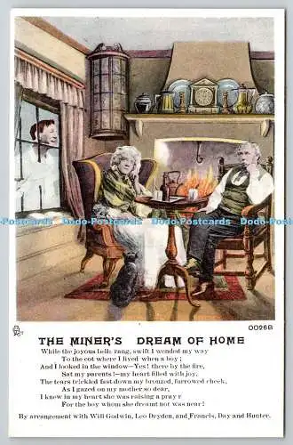 R761170 Postkarte Der Traum des Bergmanns von zu Hause