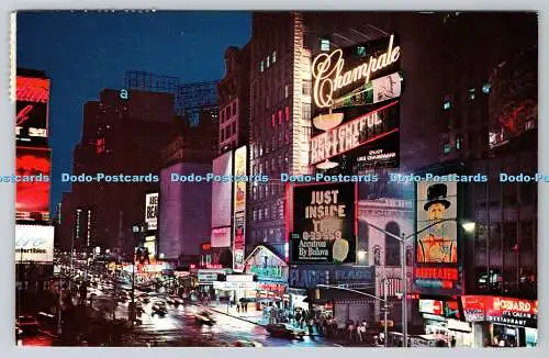 R762341 Broadway and 46th St New York Time Square Nester Map and Guide Corp PM N