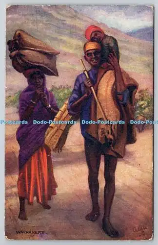 R761258 Wayfarers Native Life in India Tuck Oilette The Wide Wide World Serie V