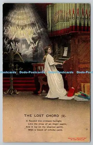 R761281 The Lost Chord Bamforth Holmfirth England New York Serie Nr 4504 2