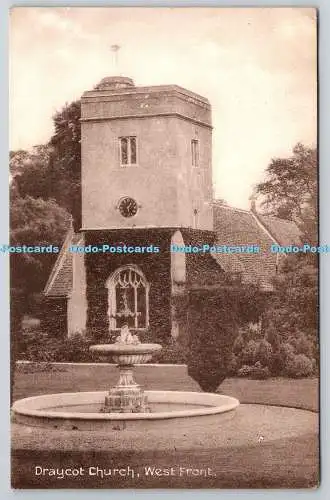 R756550 Draycot Church West Front E B Coates Post Office 1916