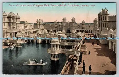 R762432 London Franco British Exhibition Court of Honour From Congress Hall Vale