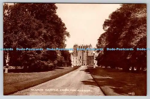 R762433 Glamis Castle From The Avenue Valentine RP