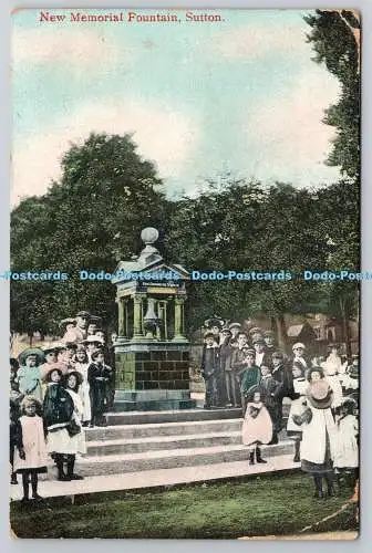 R756567 Sutton New Memorial Fountain Canon Serie 1906