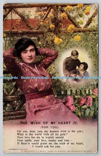 R76307 The Wish Of My Heart Bamforth Holmfirth England New York Song Series No