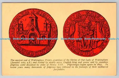 R756752 The Ancient Seal of Walsingham Priory Guardian of the Shrine of Our Lady