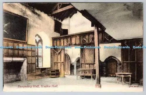 R762630 Haddon Hall Bankettsaal Postkarte